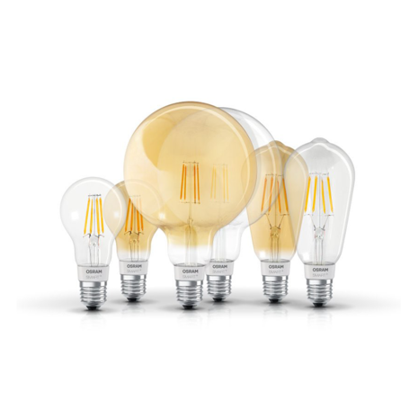 Osram Classic Filament Lamp E27 Smart Dimbaar Goud